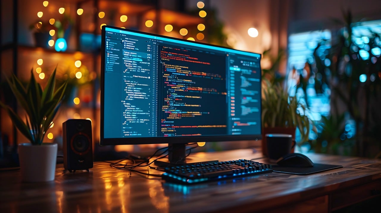 Computer working